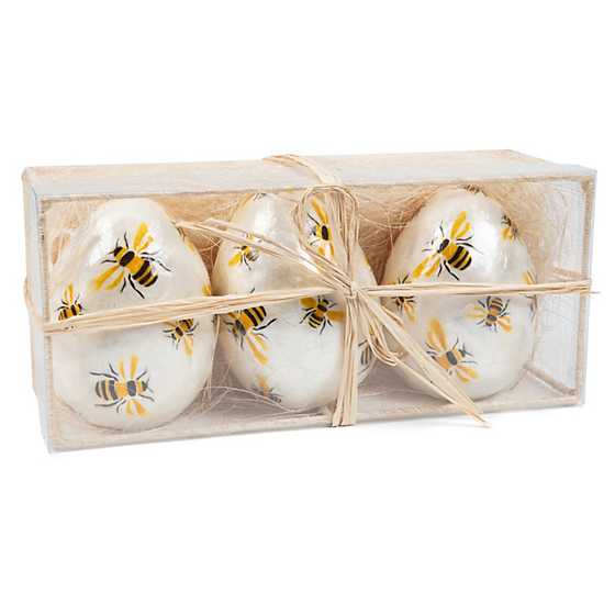 Queen Bee Capiz Eggs – Large – Set of 3