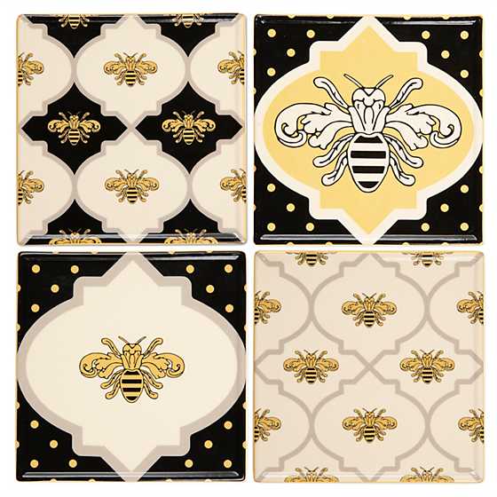 Queen Bee Coasters – Set of 4