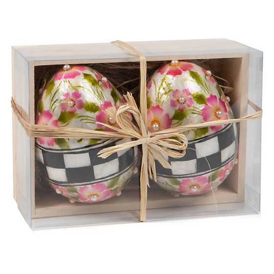 Rosy Posy Capiz Eggs – Set of 2