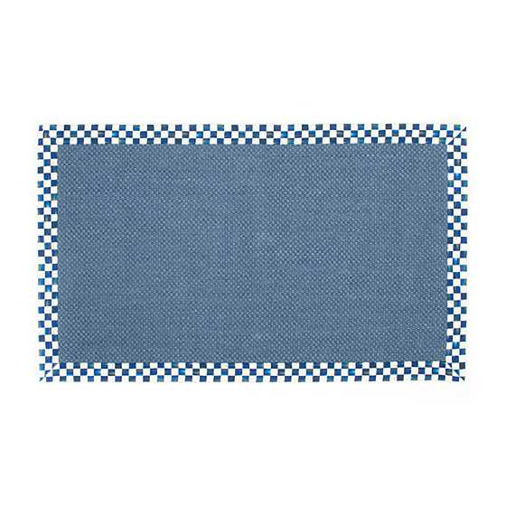 Royal Check Blue Sisal Rug – 3′ x 5′