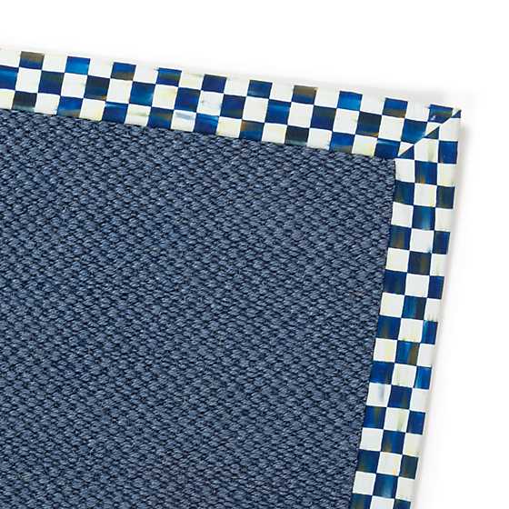 Royal Check Blue Sisal Rug – 6′ x 9′