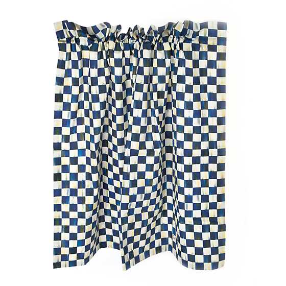 Royal Check Cafe Curtains – Set of 2