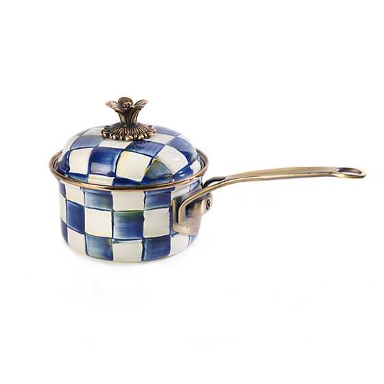 Royal Check Enamel 1 Qt. Saucepan