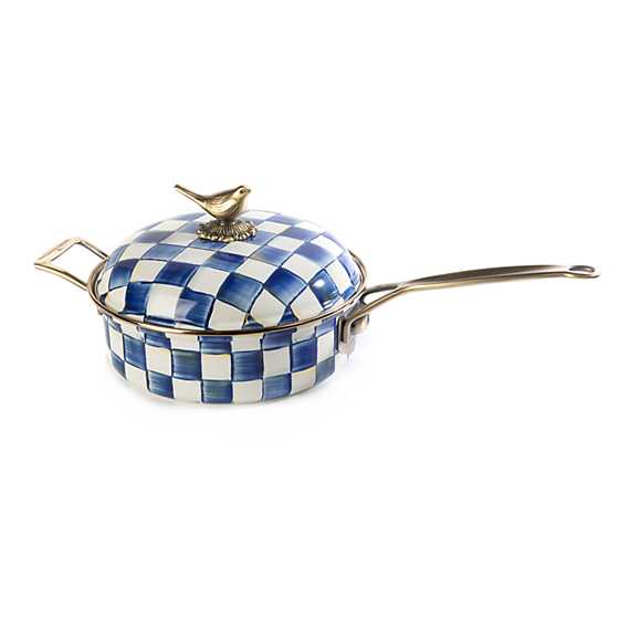 Royal Check Enamel 3 Qt. Saute Pan