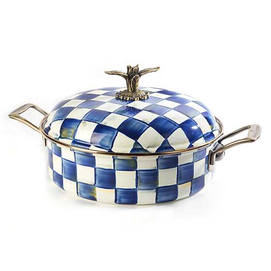 Royal Check Enamel 5 Qt. Casserole