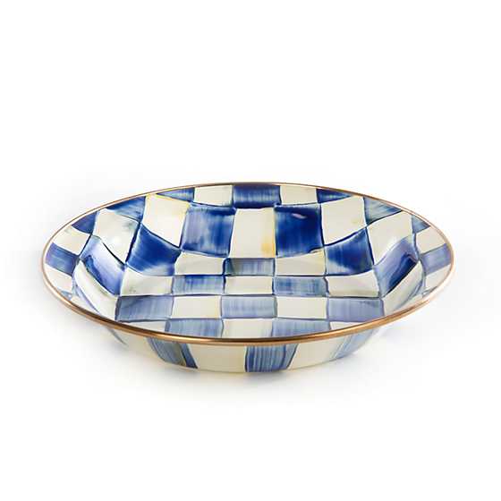 Royal Check Enamel Pie Plate