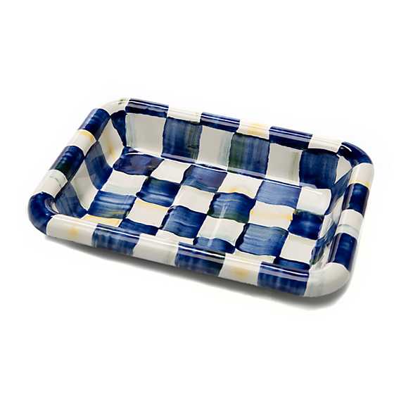 Royal Check Enamel Simply Soap Dish