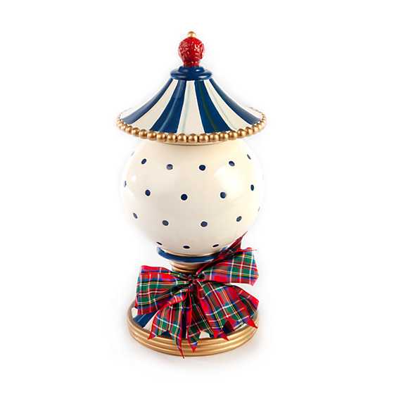 Royal Check Lidded Urn – Small