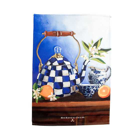 Royal Check Still Life Dish Towel – Tea Kettle