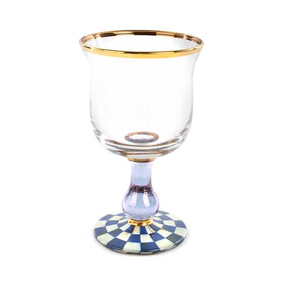 Royal Check Water Glass