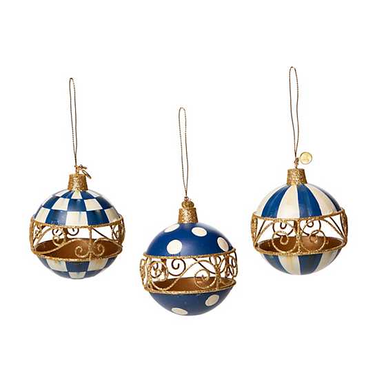 Royal Filigree Ornaments – Set of 3