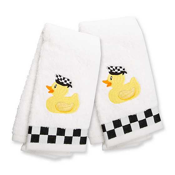 Rubber Ducky Fingertip Towels – Set of 2