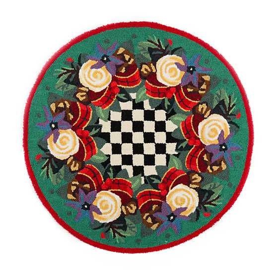 Scottish Bouquet Rug – 3′ Round