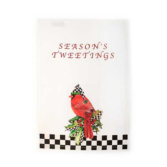 Season’s Tweetings Dish Towel