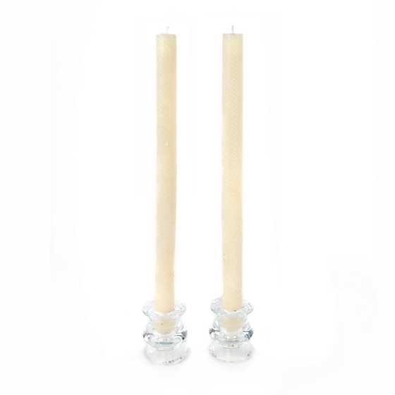 Shimmer Dinner Candles – Pearl – Set of 2