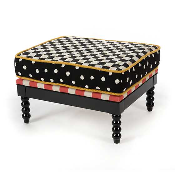 Spindle Cabana Outdoor Ottoman