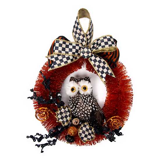 Spotted Owl Wreath