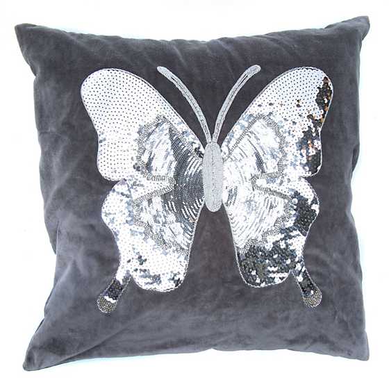 Sterling Butterfly Pillow