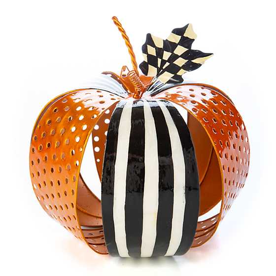 Striped Filigree Pumpkin – Large