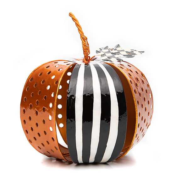 Striped Filigree Pumpkin – Small