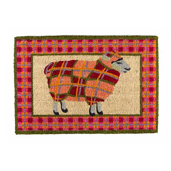 Tartan Sheep Entrance Mat