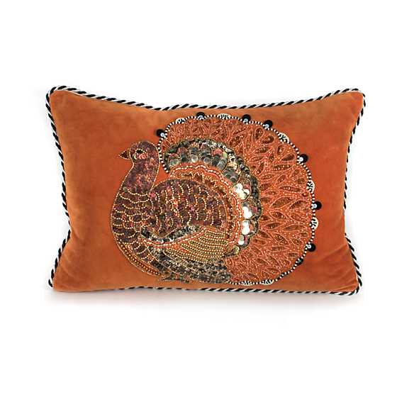 Thanksgiving Turkey Lumbar Pillow