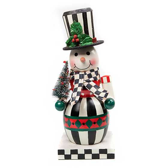 Top Hat Snowman Nutcracker