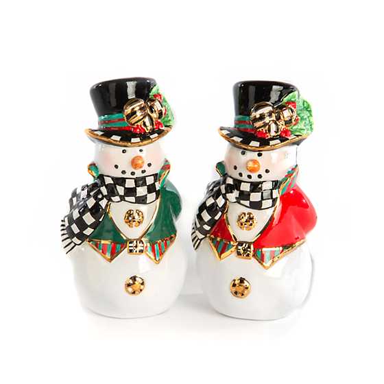 Top Hat Snowman Salt & Pepper Set