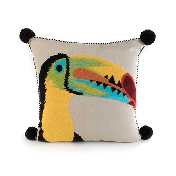 Toucan Outdoor Accent Pillow