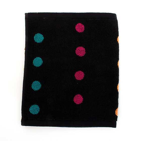 Trampoline Dot Washcloth – Black