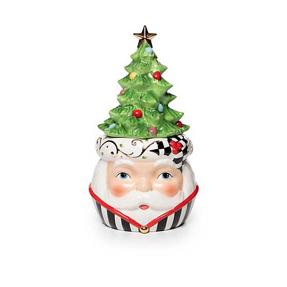 Tree Top Santa Cookie Jar