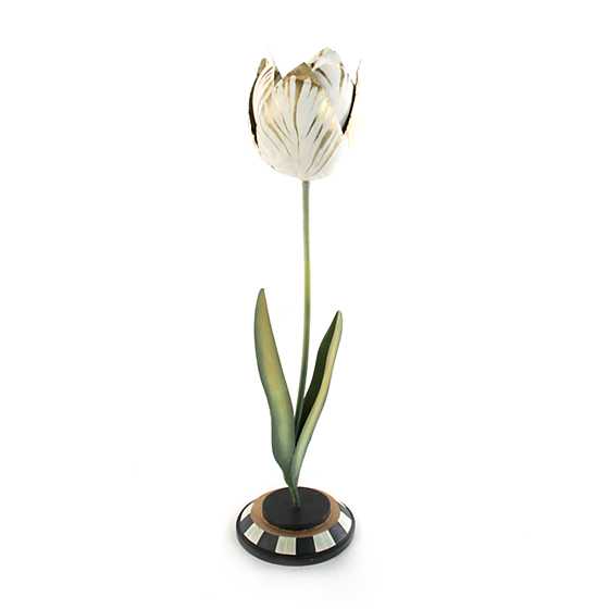 Tulip Candle Holder – Gold & Ivory – Large