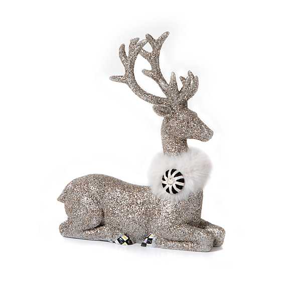 Vintage Silver Deer – Sitting