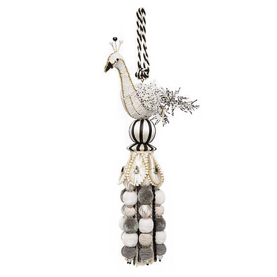 White Peacock Tassel