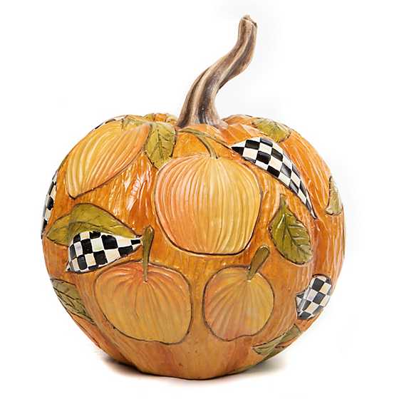 Woodland Carved Pumpkin – Medium