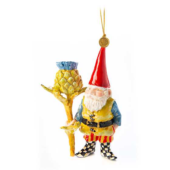 Woodland Gnome Ornament – Thistle