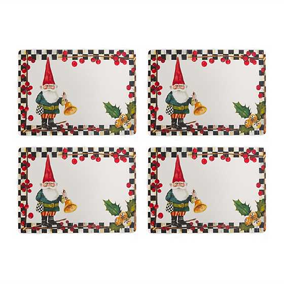 Woodland Gnomes Cork Back Placemats – Set of 4