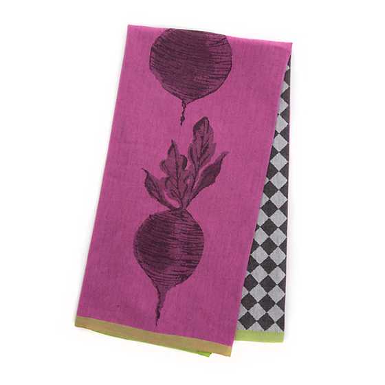 Woven Dancing Beets Dish Towel