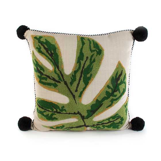 Zanzibar Leaf Outdoor Accent Pillow