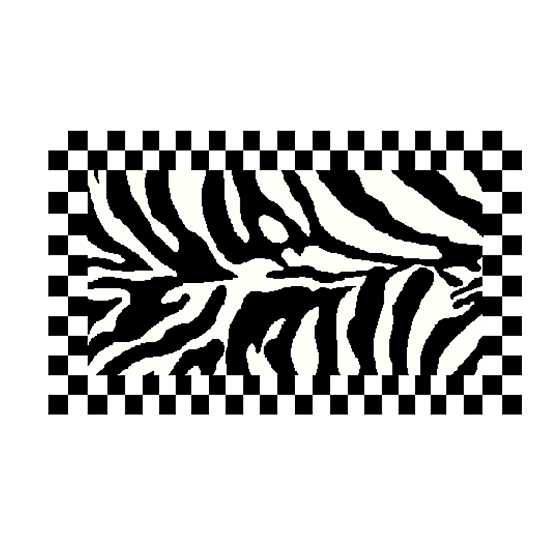 Zebra Rug – 2’3″ x 3’9′