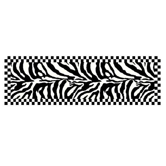 Zebra Rug – 2’6″ x 8′ Runner