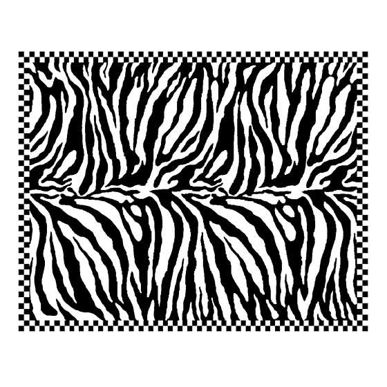 Zebra Rug – 8′ x 10′