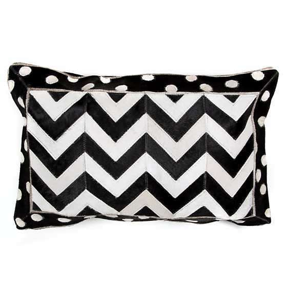 Zig Zag Hair on Hide Lumbar Pillow